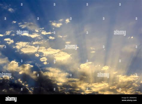 Sunbeam Through Cloudscape Hi Res Stock Photography And Images Alamy
