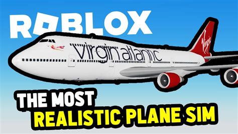 The Most Realistic Plane Simulator Game On Roblox Youtube