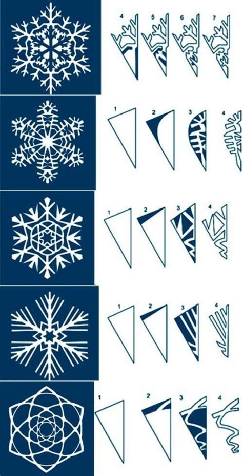 How To Make Easy Paper Snowflakes Step By Step Tutorials Kids Art
