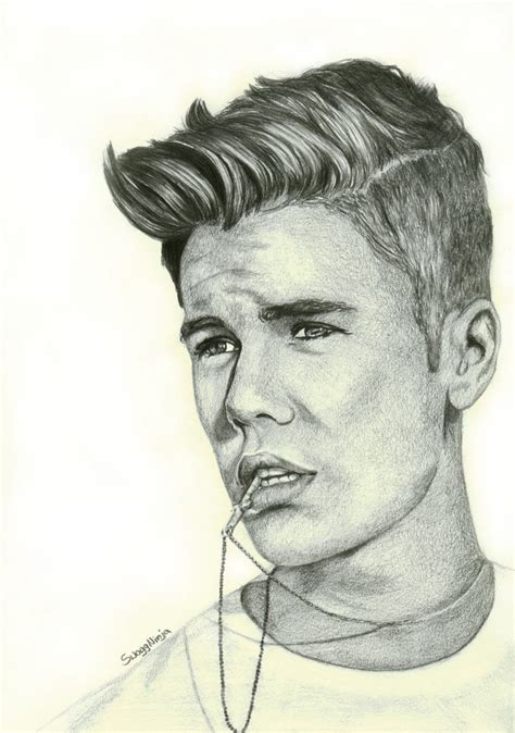 Justin bieber is a famous pop star. Justin Bieber drawing by bidonka on DeviantArt