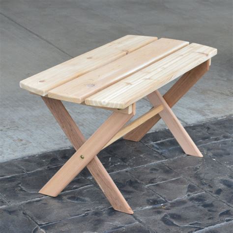 A And L Furniture Western Red Cedar Folding Coffee Table