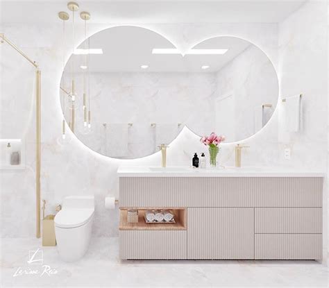 Larissa Reis Arquitetura No Instagram “uma Paixão Um Banheiro Todo Clarinho E Estiloso