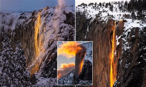 Firefall Phenomenon Shines Bright In Yosemite National