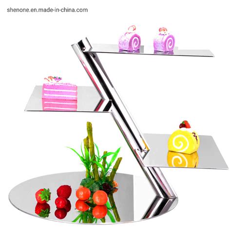 Shenone Catering Hotel Buffet Decoration Stand Stainless Steel Display