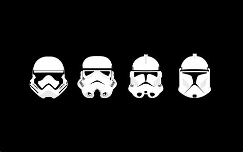 Minimalism Star Wars Clone Trooper Stormtrooper Helmet Wallpapers
