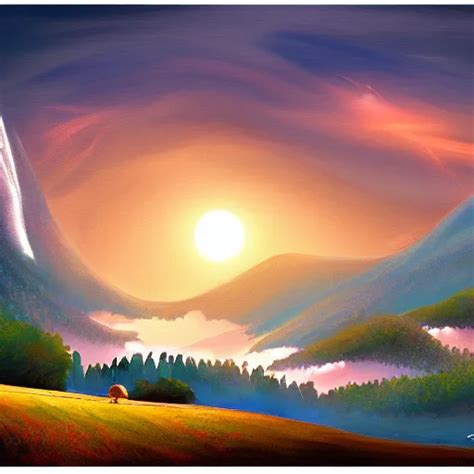 A Beautiful Landscape Digital Painting By Yog Joshi Stable Diffusion