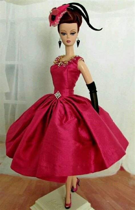 Pretty Satin Evening Frock For Silkstone Barbie Dress Barbie Doll