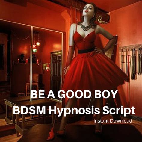 Bdsm Hypnosis Script For Priming Obedience Be A Good Etsy Canada