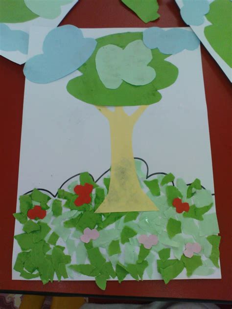 Ia mungkin lebih daripada yang anda fikirkan. craft and children arts: KOLAJ POKOK