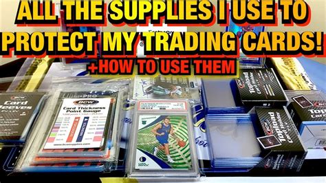 All The Supplies I Use To Protect My Trading Cards And How To Use Them