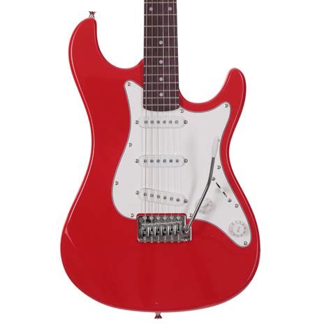 EastCoast GS100 Electric Guitar in Race Red | Red electric guitar, Guitar, Guitar for beginners