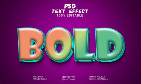 Bold 3d Text Effect Editable Psd File Graphic By Imamul0 · Creative Fabrica