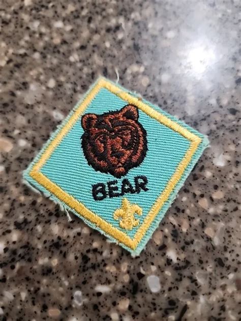Bsa Cub Scout Bear Rank Patch 1970s Vintage 695 Picclick