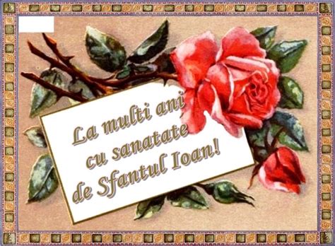 Cu numele sa ne traiesti, ioane ! Felicitari de Sfantul Ioan | Timp liber