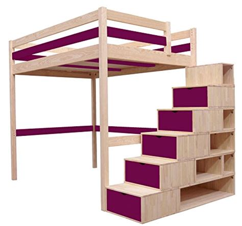 Bei jv möbel können sie ein klassisches kinder hochbett in echt holz günstig und sicher online kaufen. Hochbett Sylvia 90 x 200 + Treppe Cube Kinder Holz natur ...