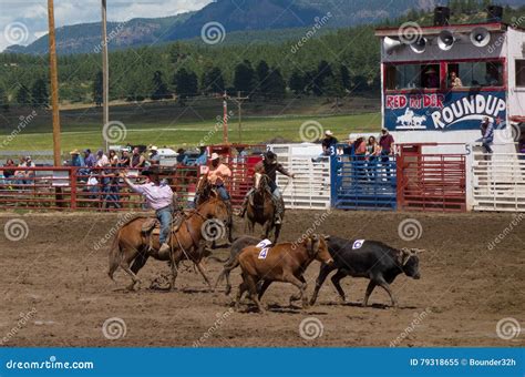 Ranchers Competing At A Rodeo In Colorado Editorial Image Image Of