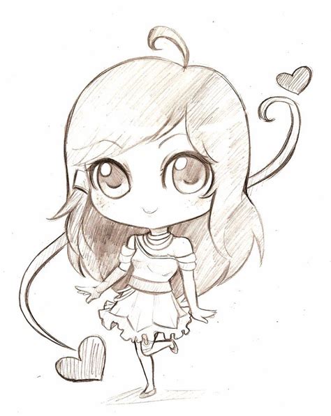 Chibi Pencil Drawings