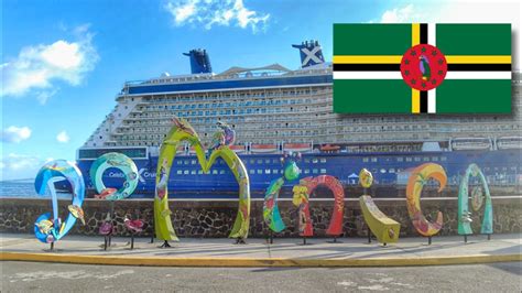 walking around roseau dominica cruise ship port shortly before departure youtube