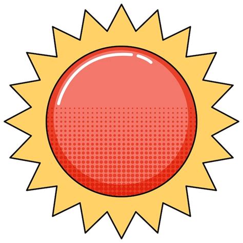 Free Vector Sun On White Background
