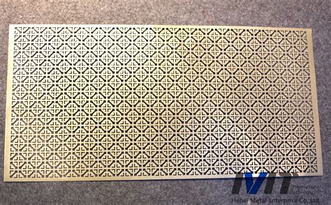 Decorative Brass Sheet Metal Decorative Perforated Sheet With