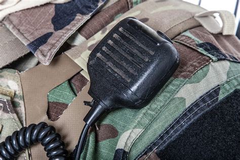 Close Up Shot Of Army Radio Microphone Photograph By Oleg Zabielin Pixels