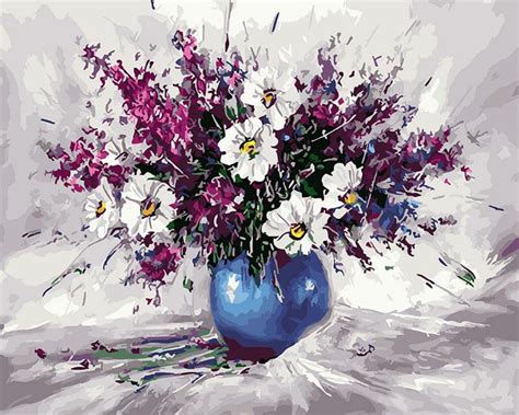 Gatyztory diy paint by number flower picture colouring zero basis handpainted painting by number for adults on canvas unique gif. Appash Paint by Numbers DIY Acrylic Oil Painting Kits for ...