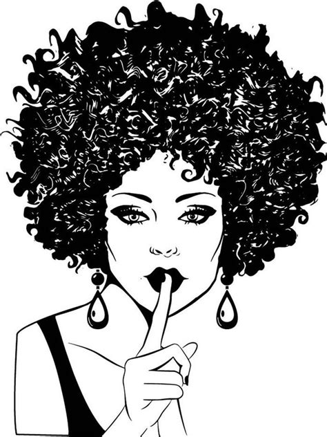 Afro Woman Svg Princess Queen Afro Hair Diva African American Etsy