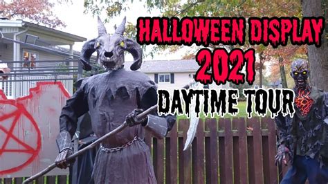 Halloween 2021 Yard Display Daytime Tour Youtube