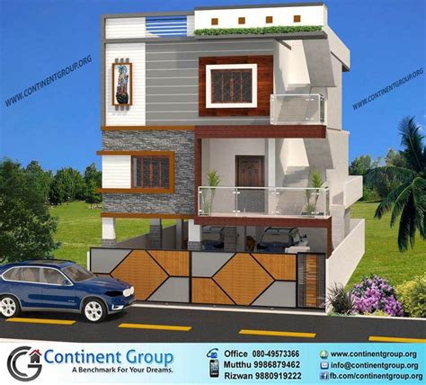Gharplans.pk provides you professional home elevation services and interior design. 3d front elevation ground plus 2 | Small house elevation ...