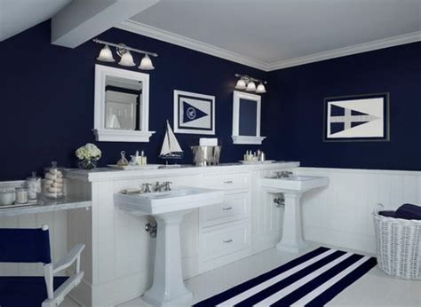 Easy Tips To Help You Decorating Navy Blue Bathroom Home