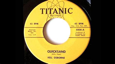 Kell Osborne Quicksand Gold Star Studio 1963 Youtube