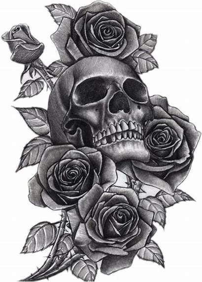 Tattoo Neck Skull Tattoos Sleeve Clip Roses