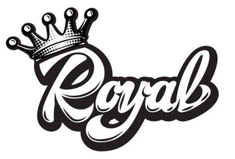 Crown King Typography Illustrations Royalty Free Vector Graphics