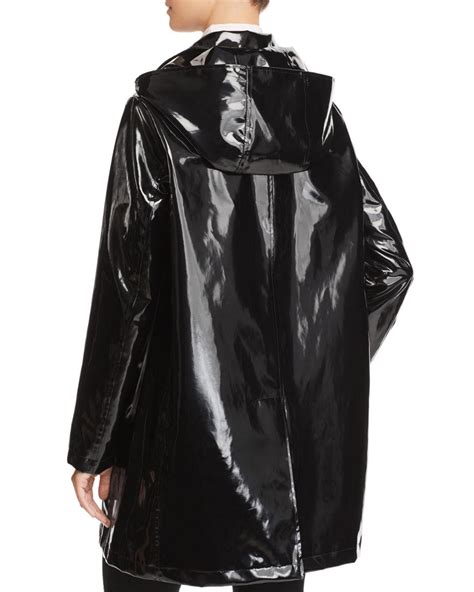 Jane Post Iconic Slicker Raincoat In Black Lyst