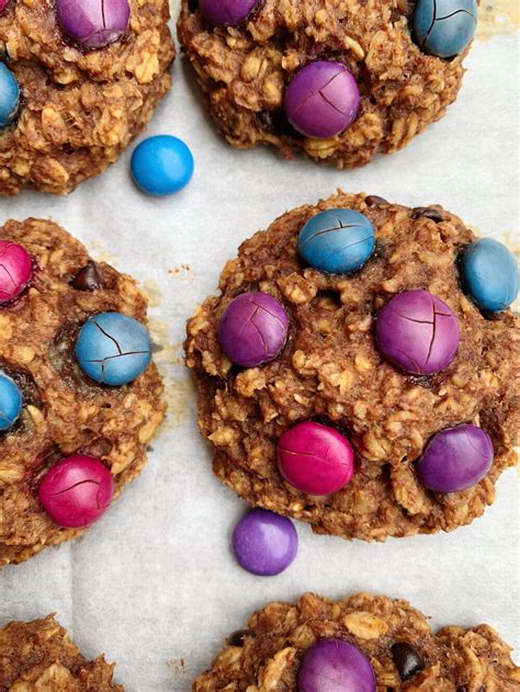 These oatmeal chocolate chip cookies are made with oats, butter, and brown sugar how to make oatmeal chocolate chip cookies. M&M Oatmeal Banana Cookies — Chen's Plate