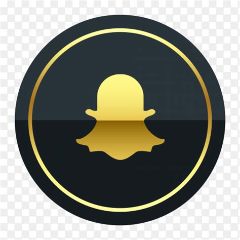 Life's more fun when you live in the moment! Snapchat logo premium of golden social media PNG ...