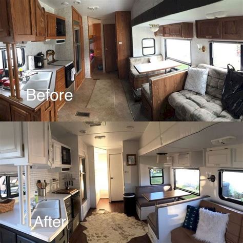 25 Best Rv Camper Interior Remodel Ideas Before And After Picture