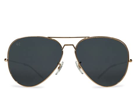 Aviator Elite Black Gold Polarized Shady Rays® Polarized Sunglasses