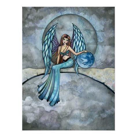 Earth Guardian Angel Fairy Poster Print