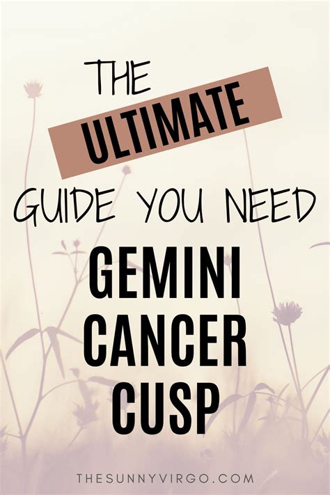 Gemini Cancer Cusp Dates Traits How To Live Being One