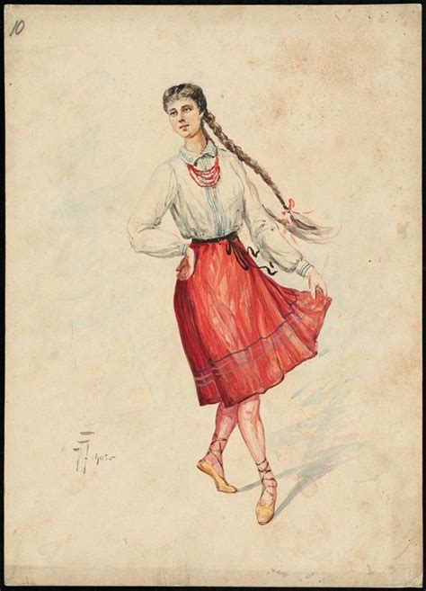Unidentified Italian Opera Costume Design Plate 10 By W Fasienski Artvee
