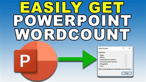 How To Get Word Count Of Powerpoint Presentation Powerpoint Slide