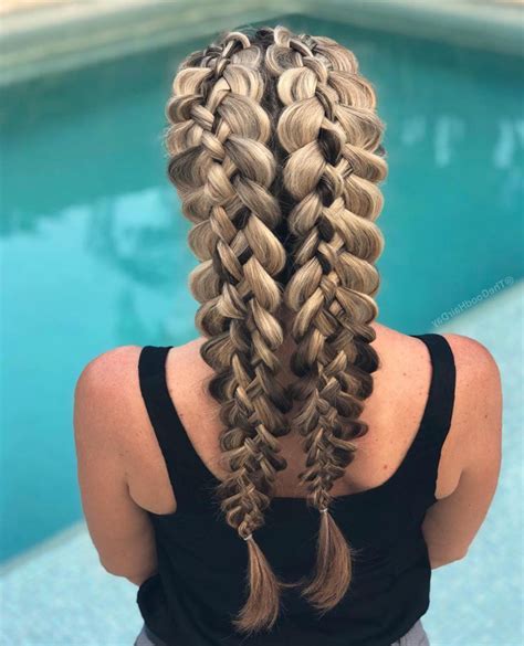 Trendy Double Braid Hairstyle Ideas To Keep You Cool Molitsy Blog Braids For Long Hair