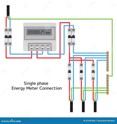Single Phase Energy Meter Diagram