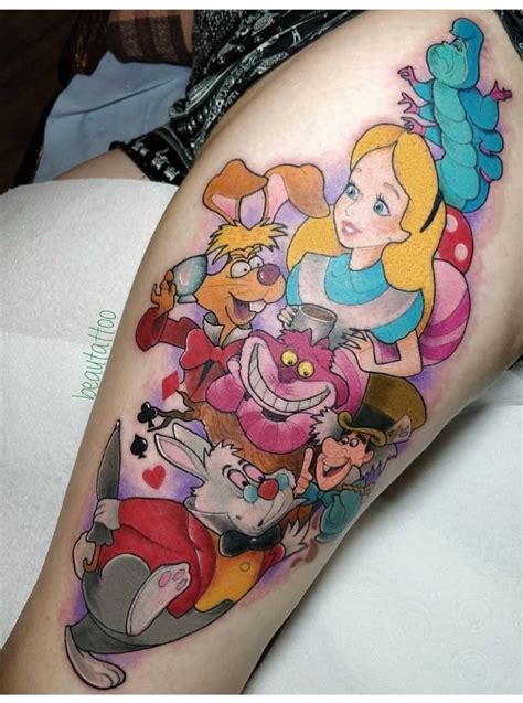 35 Awesome Alice In Wonderland Small Tattoo Ideas Image Hd