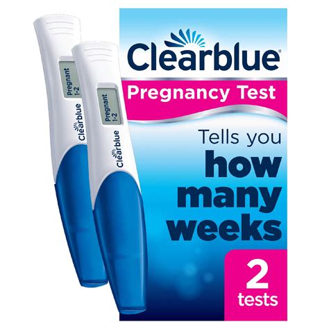 Clearblue Pregnancy Test Digital With Weeks Indicator 2 Digital Tests And Digital Ovulation