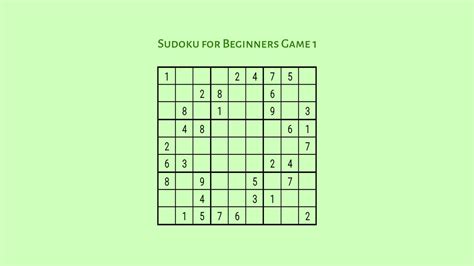 Learn To How To Play Sudoku Solve Sudoku For Beginners Game 1