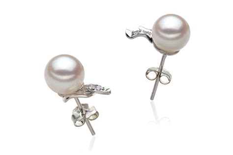 6 7mm Aa Quality Japanese Akoya Cultured Pearl Earring Pair In Sydney White