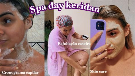 SPA DAY REALZÃO Reconstrução no cabelo esfoliação e skin care