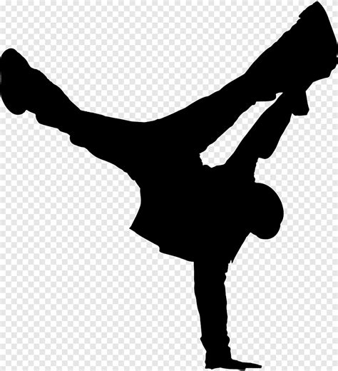 Siluet Ilustrasi Penari Hip Hop Breakdance Hip Hop Dance Silhouette Street Dance Senam Siluet